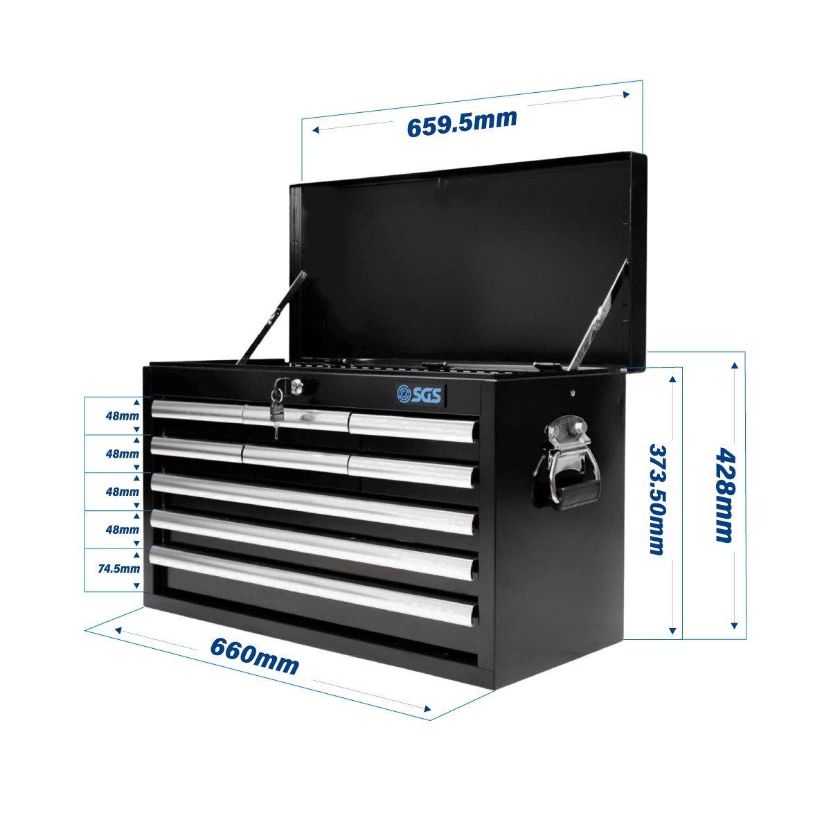 SGS 9 Drawer Tool Box Chest - 660mm